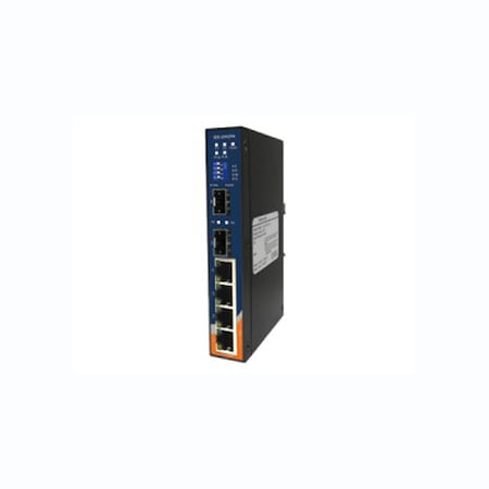 ORING NETWORKING Slim Type 4x 10/100TX (RJ-45) + 2 x 100FX (SFP) with DIP switch IES-2042PA